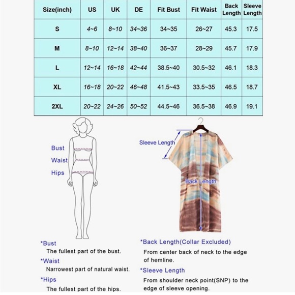 NWOT chiffon kimono - S & M - Picture 5 of 5